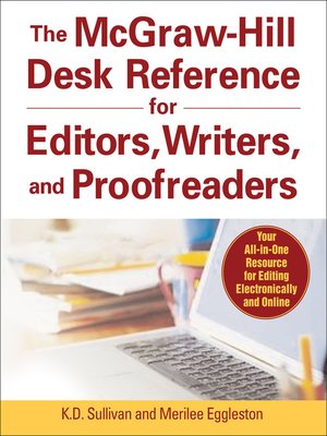 cover image of The McGraw-Hill Desk Reference for Editors, Writers, and Proofreaders